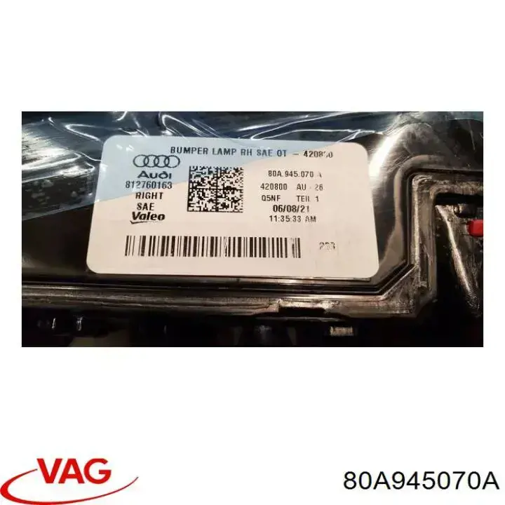 Lanterna do pára-choque traseiro direito VAG 80A945070A preço, a partir de 258,62 USD