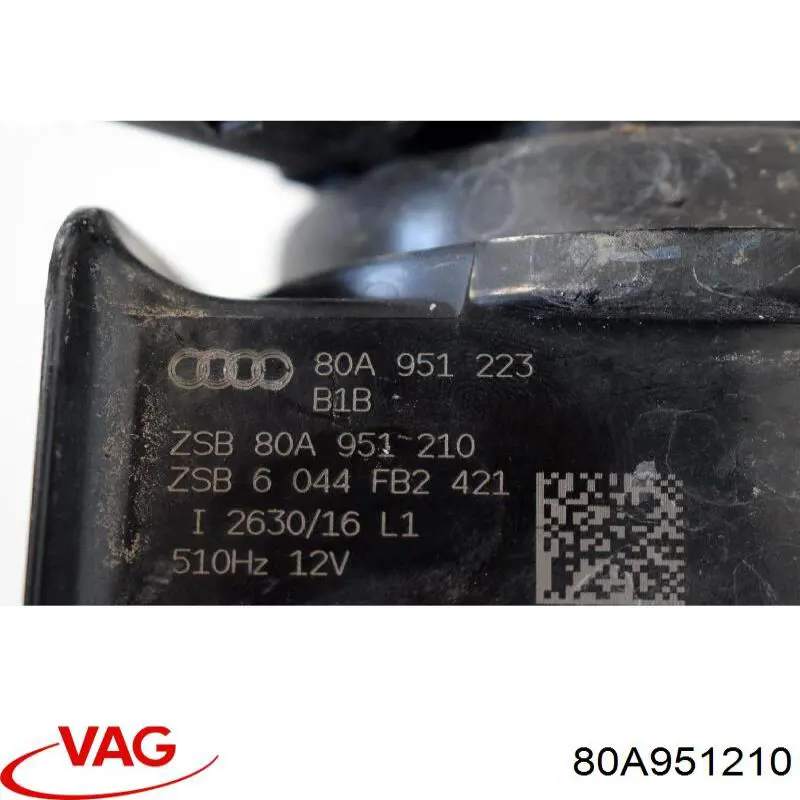 80A951210 VAG Sinal sonoro (cláxon)