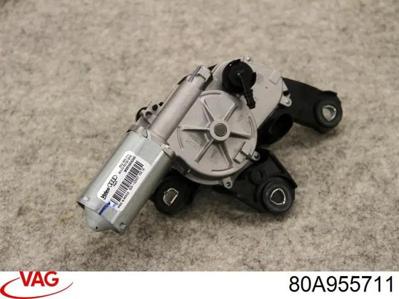 80A955711 VAG Motor de limpador pára-brisas de vidro traseiro