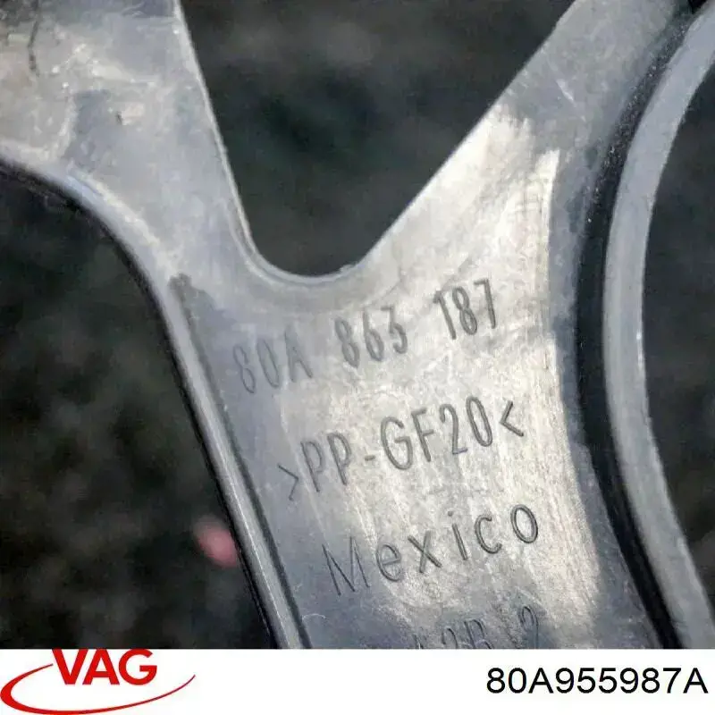 Compre 80A955987A VAG Injetor esquerdo de fluido para lavador de pára-brisas