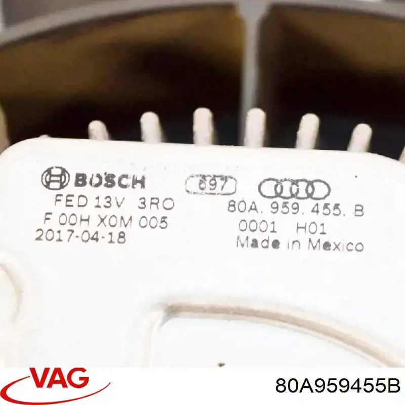 Compre 80A959455B VAG Ventilador elétrico de esfriamento montado (motor + roda de aletas) direito