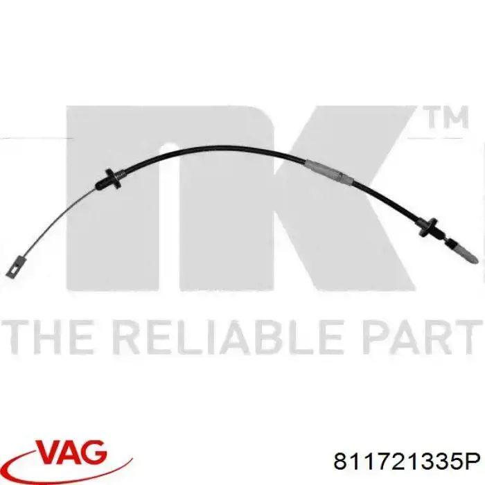 Compre 811721335P VAG Cabo de embraiagem