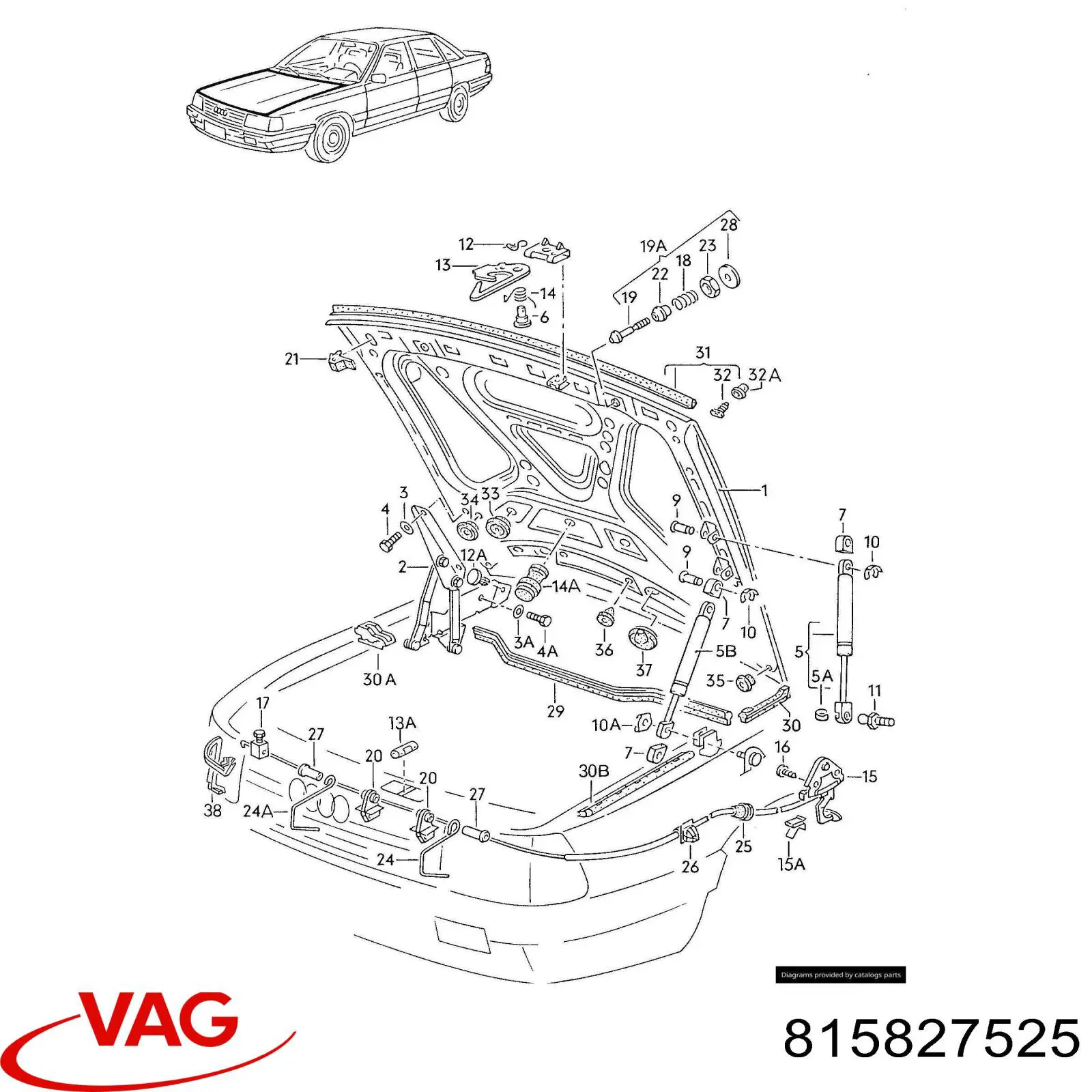  VAG 815827525 preço, a partir de 25,28 USD