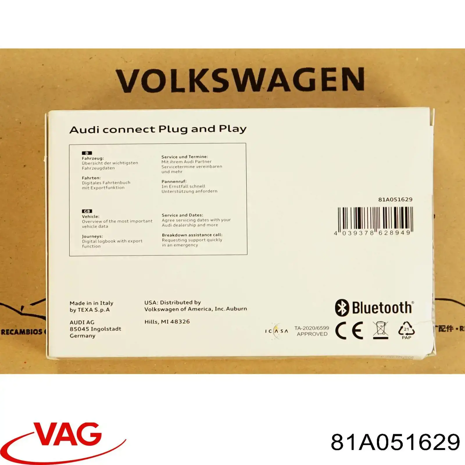  VAG 81A051629 preço, a partir de 11,78 USD