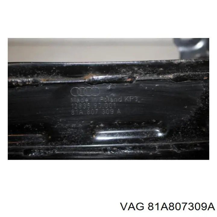 81A807309A VAG Reforçador do pára-choque traseiro