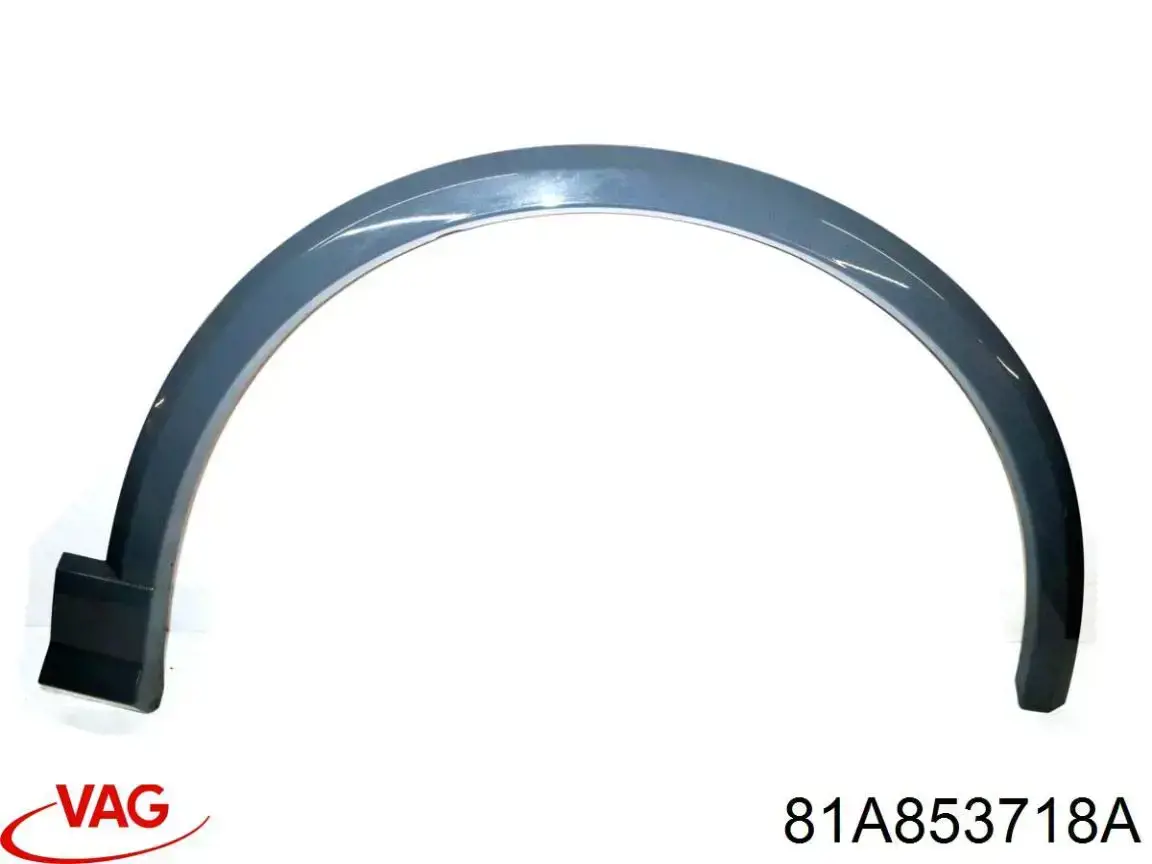 81A853718AGRU VAG Expansor (placa sobreposta) de arco do pára-lama dianteiro direito