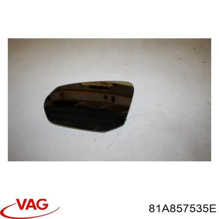 81A857535E VAG Elemento espelhado do espelho de retrovisão esquerdo