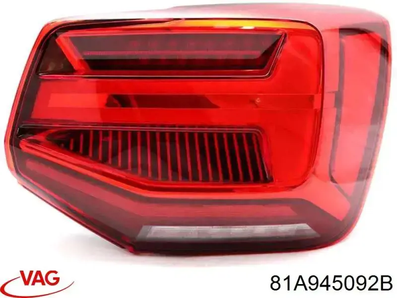 Lanterna traseira direita VAG 81A945092 preço, a partir de 420,56 USD