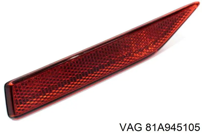 Retrorrefletor (refletor) do pára-choque traseiro esquerdo VAG 81A945105 preço, a partir de 24,32 USD