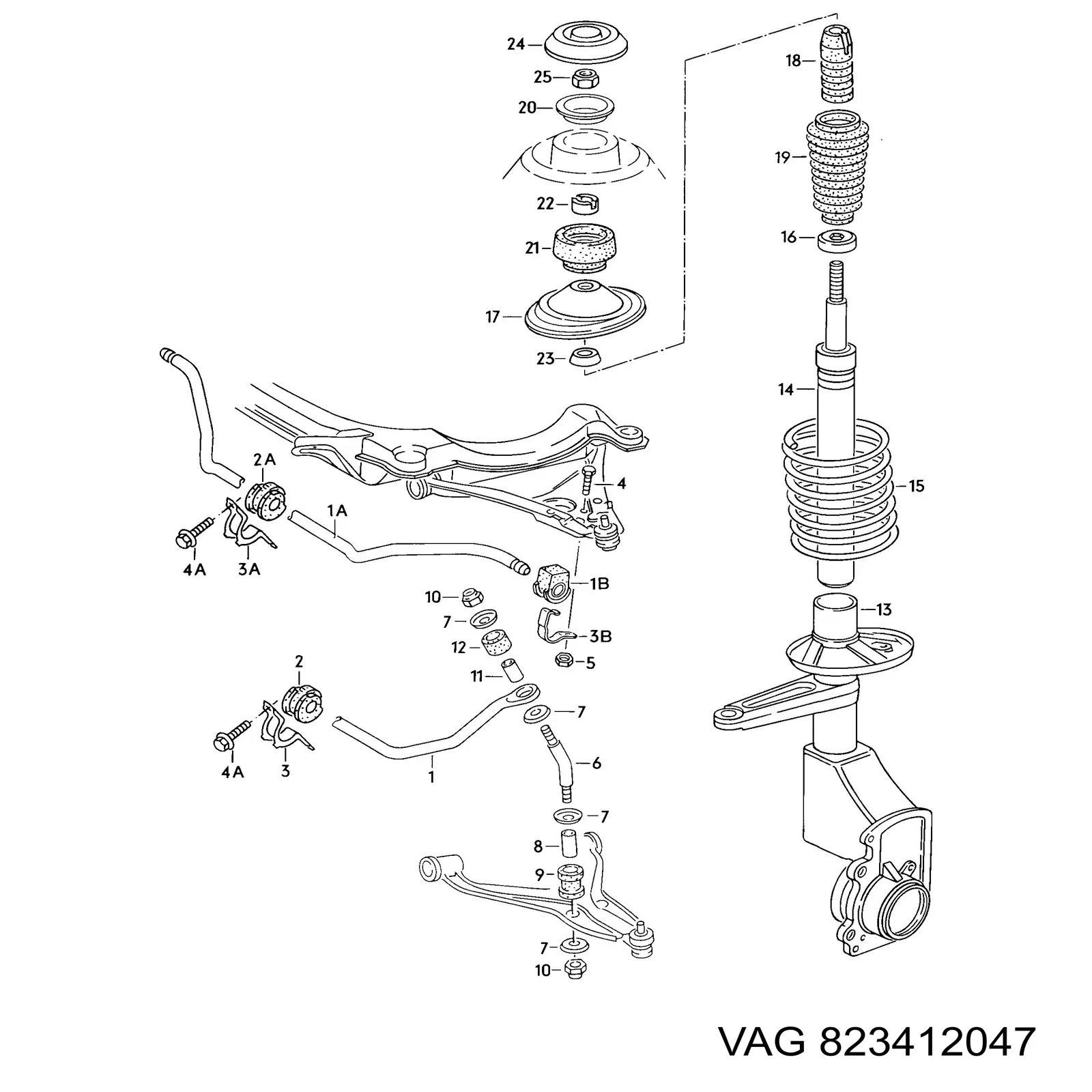 Tampa de suporte do amortecedor dianteiro VAG 823412047 preço, a partir de 9,86 USD