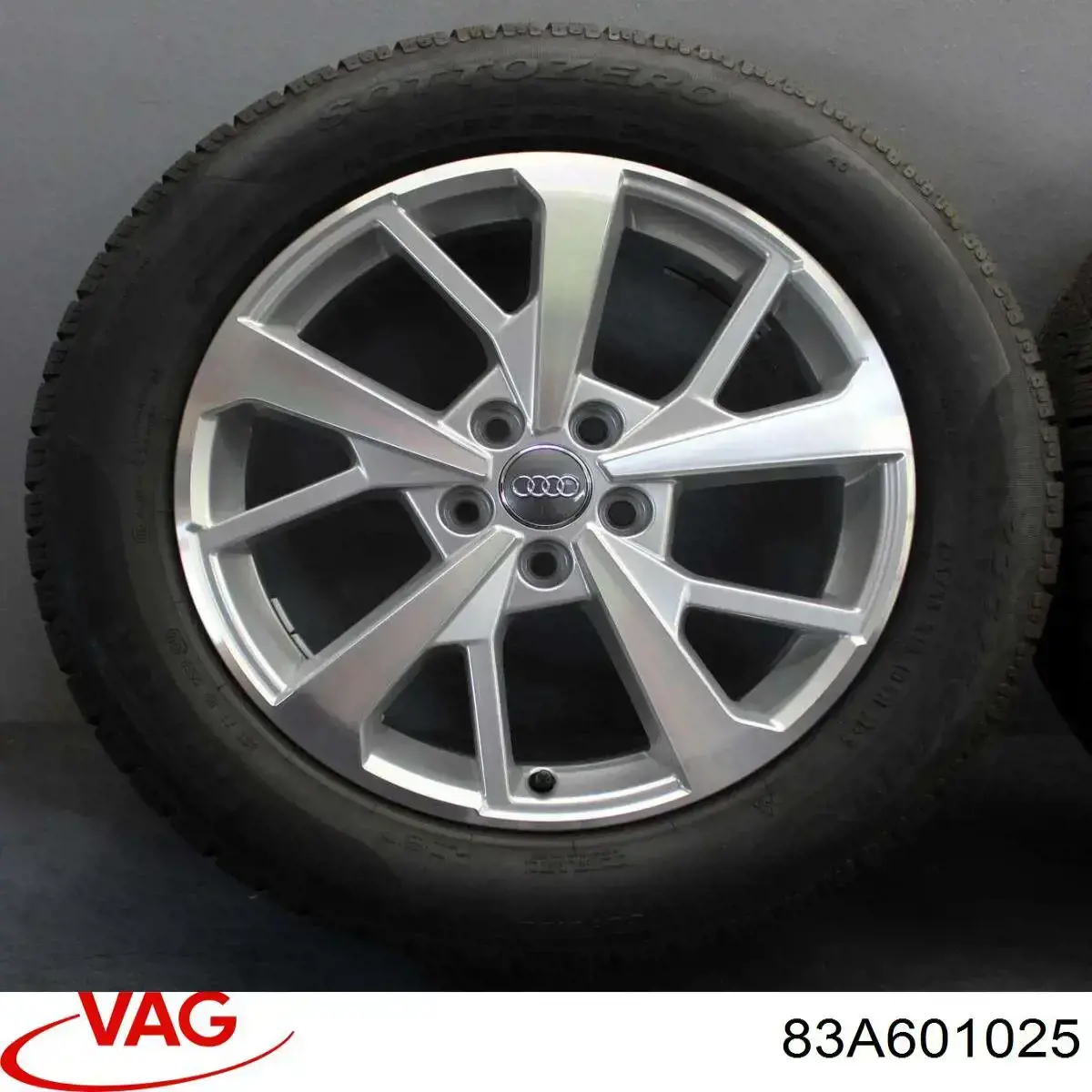 83A601025 VAG Discos de roda de aleação ligeira (de aleação ligeira, de titânio)
