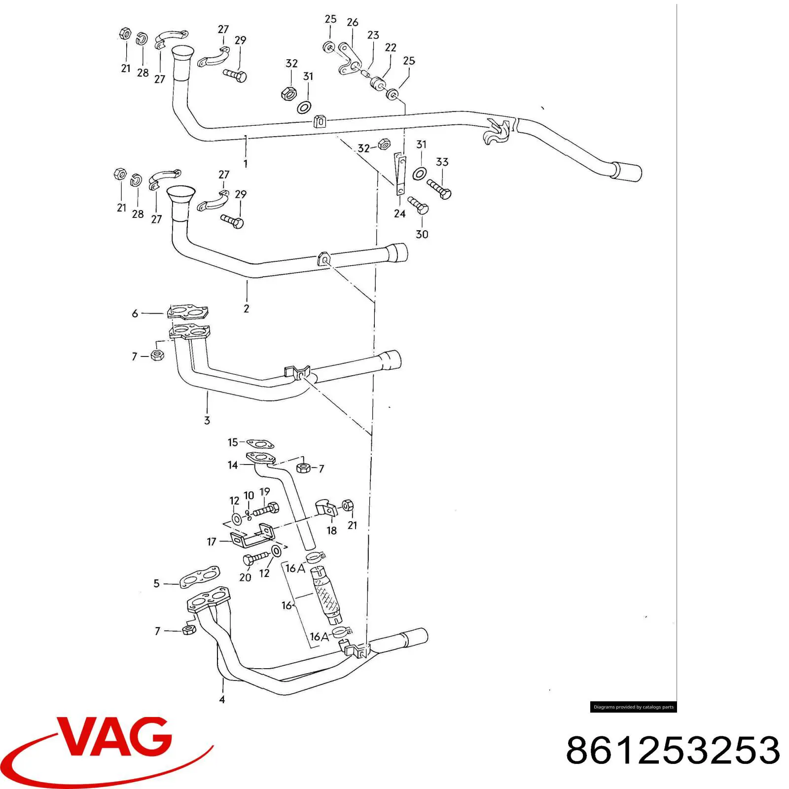  VAG 861253253 preço, a partir de  