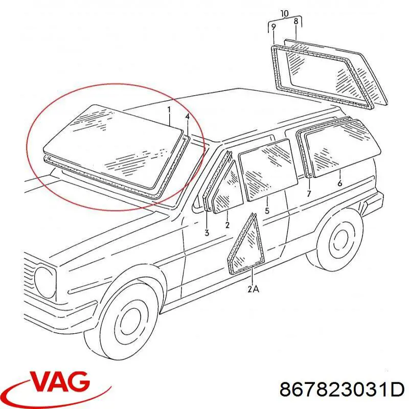 Capota Volkswagen Polo II 86C
