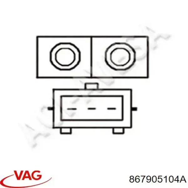 Bobina de ignição 867905104A VAG