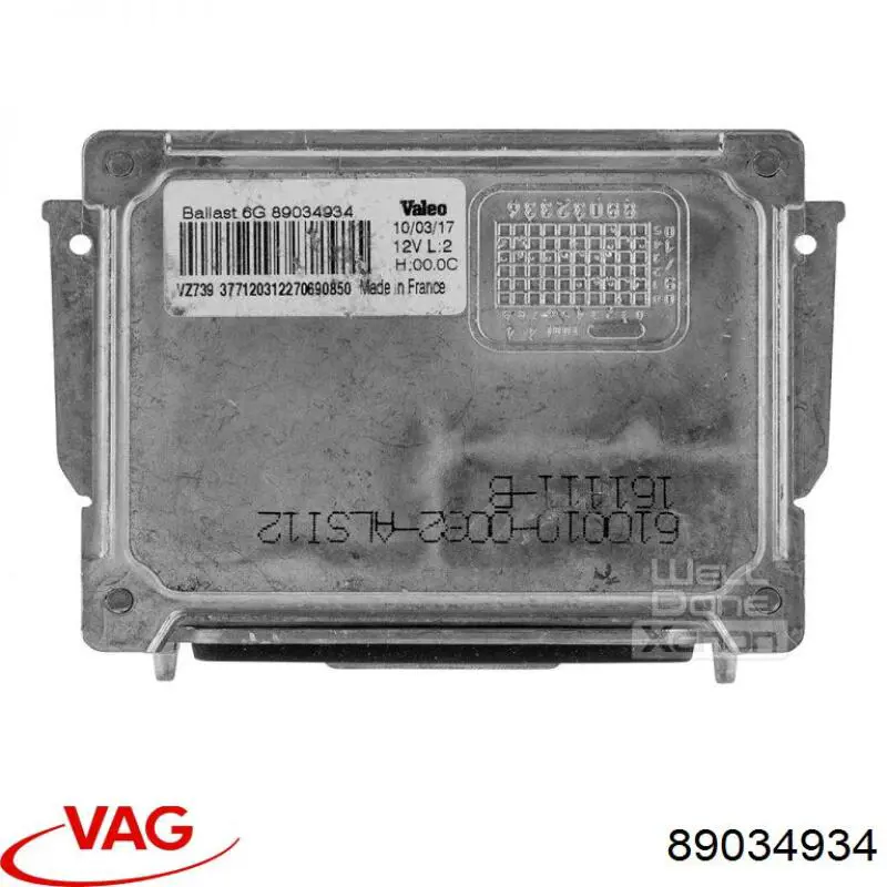 Xénon, unidade de controlo 89034934 VAG