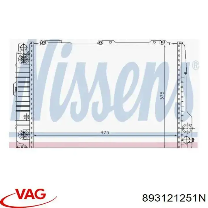 Compre 893121251N VAG Radiador de esfriamento de motor