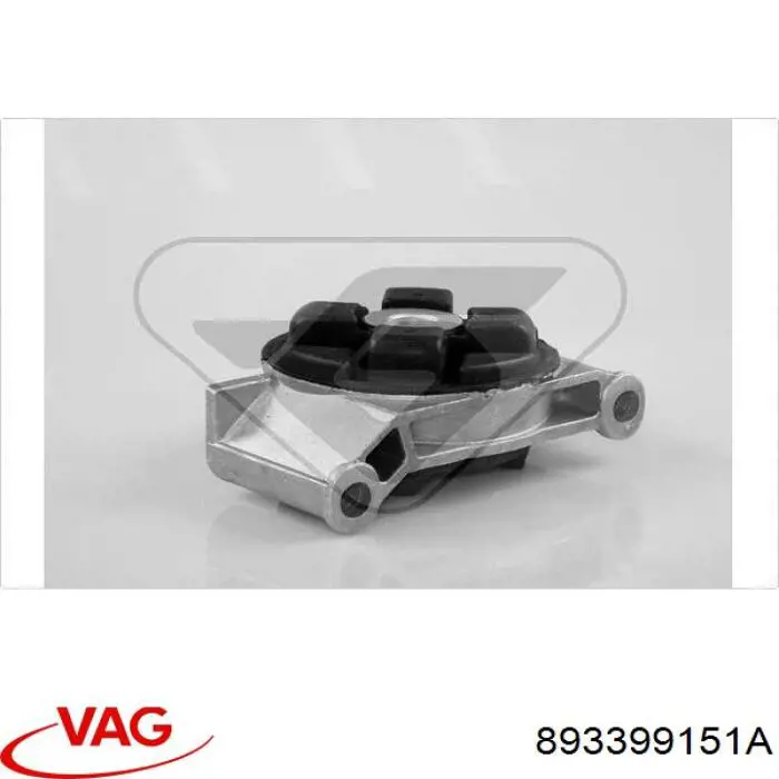 Coxim esquerdo de transmissão (suporte da caixa de mudança) VAG 893399151A preço, a partir de 21,05 USD