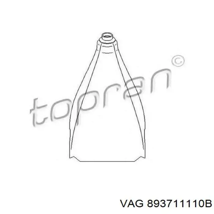 Compre 893711110B VAG Capa para a avalanca de mudança