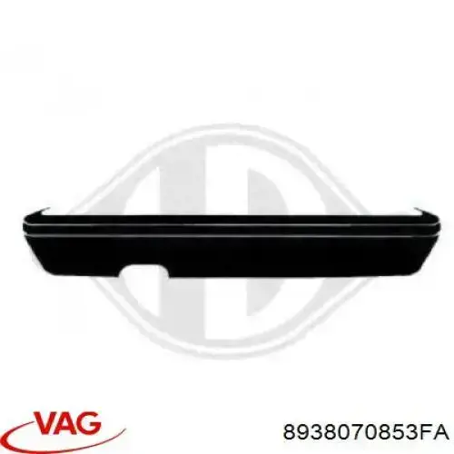 8938070853FA VAG Pára-choque traseiro