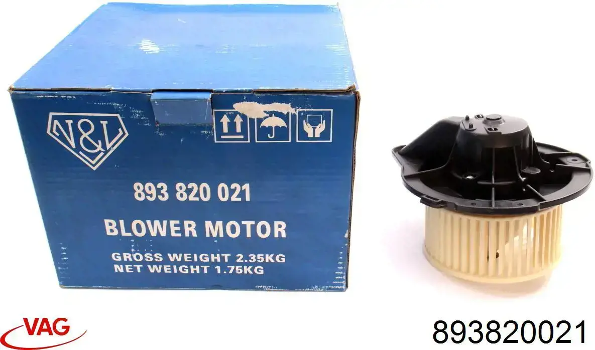 Compre 893820021 VAG Motor de ventilador de forno (de aquecedor de salão)