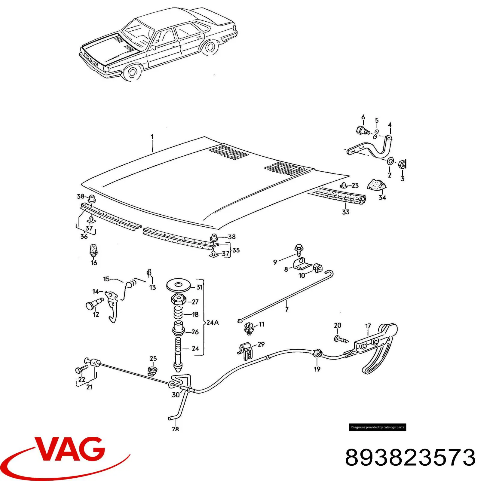  VAG 893823573 preço, a partir de  USD