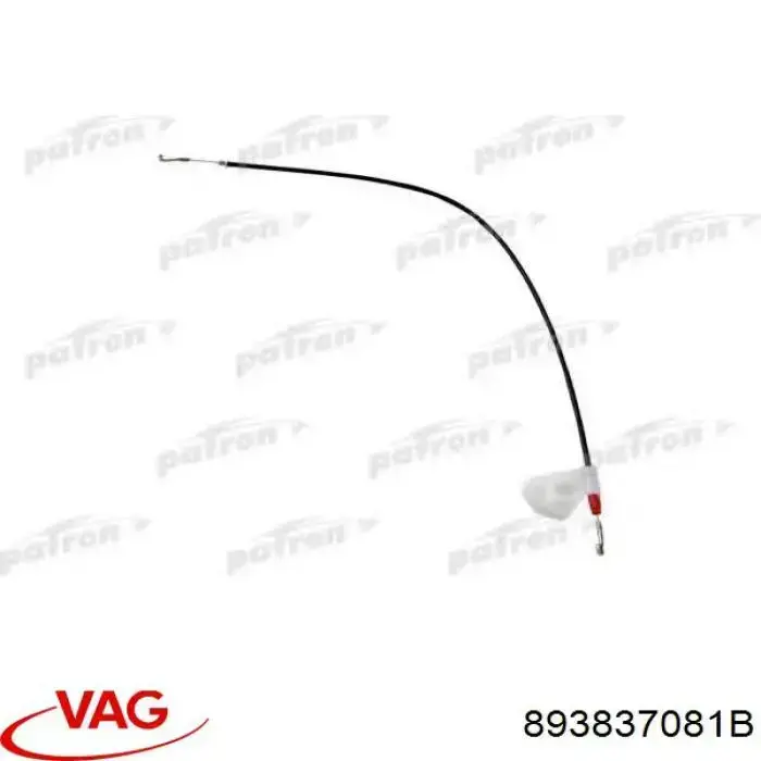 Cabo (pedal) de abertura do fecho da porta dianteira esquerda VAG 893837081B preço, a partir de 7,87 USD