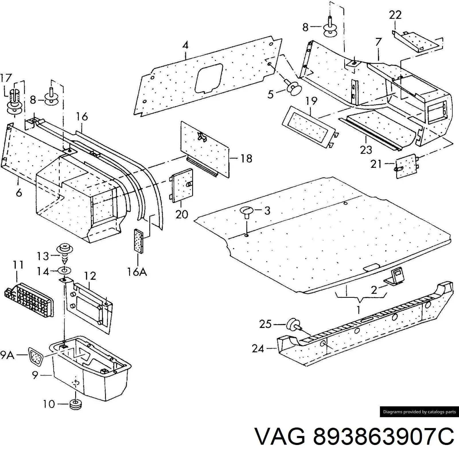  VAG 893863907C preço, a partir de  USD