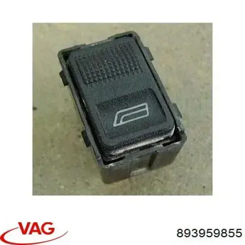 893959855 VAG Botão dianteiro esquerdo de ativação de motor de acionamento de vidro