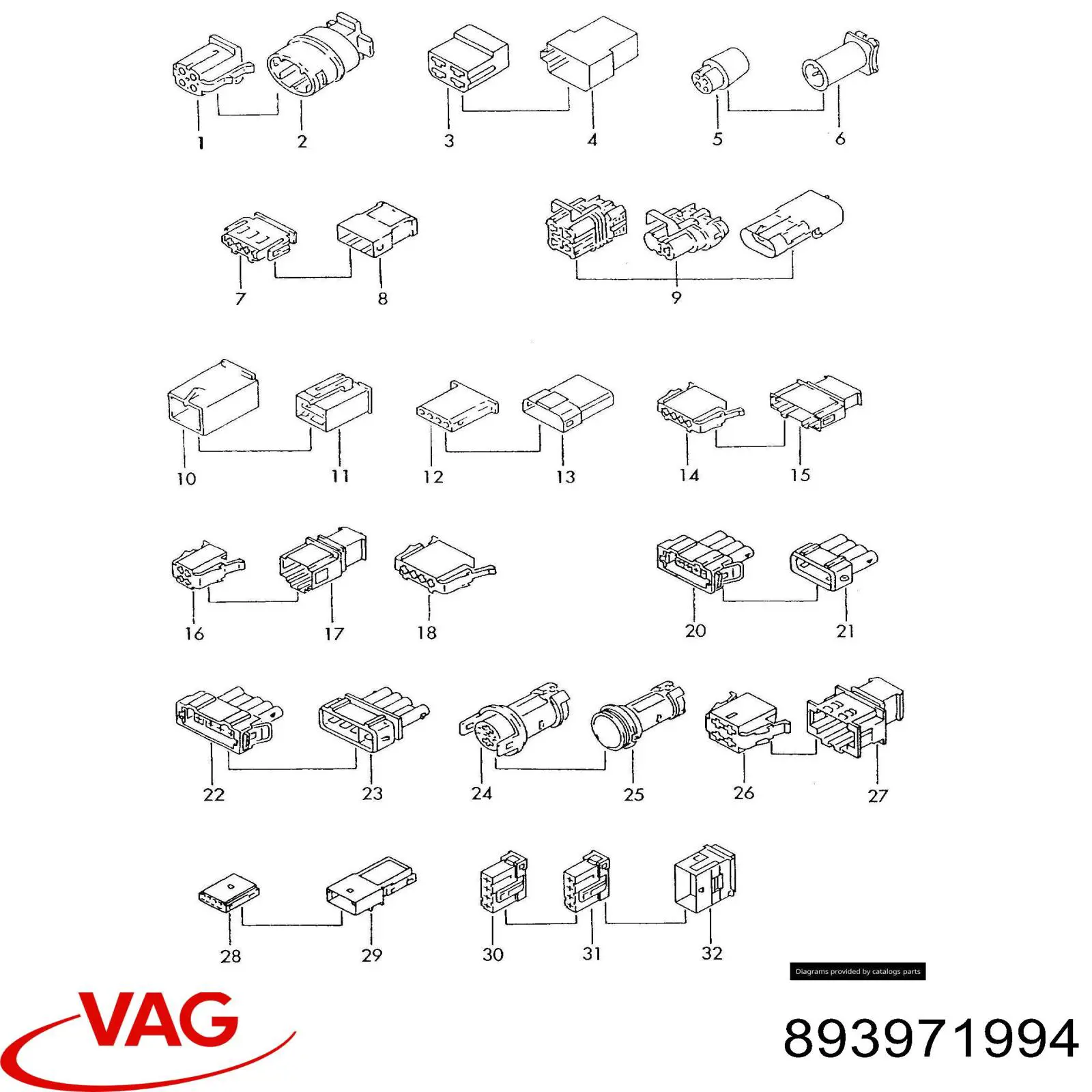  VAG 893971994 preço, a partir de 9,64 USD