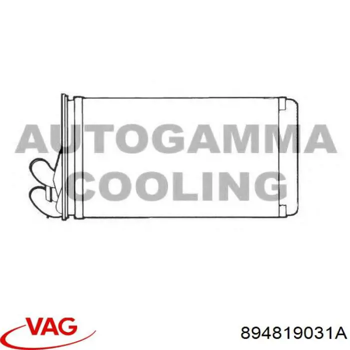 Compre 894819031A VAG Radiador de forno (de aquecedor)