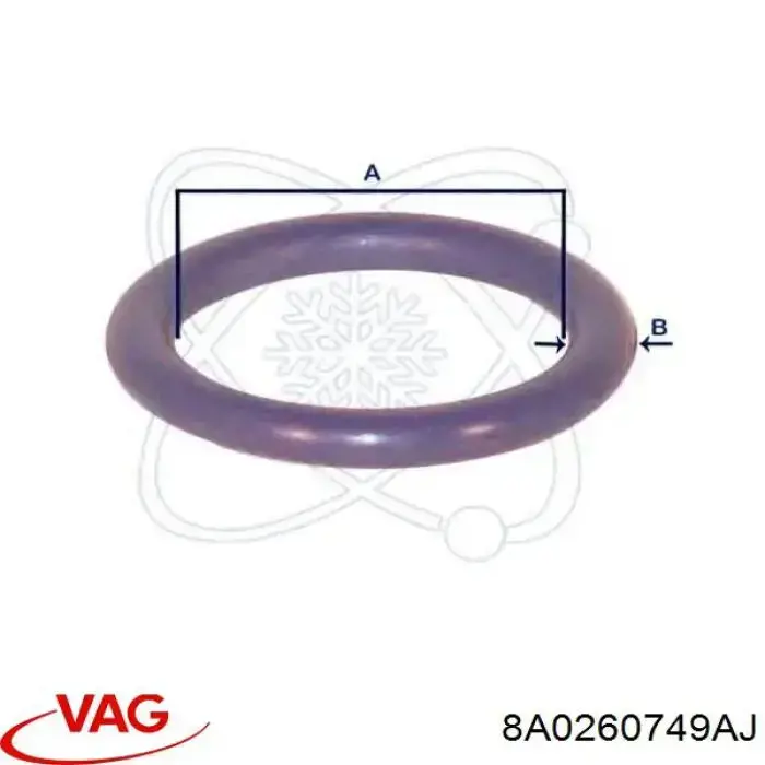 Vedante anular de tubo de aparelho de ar condicionado VAG 8A0260749AJ preço, a partir de 0,72 USD