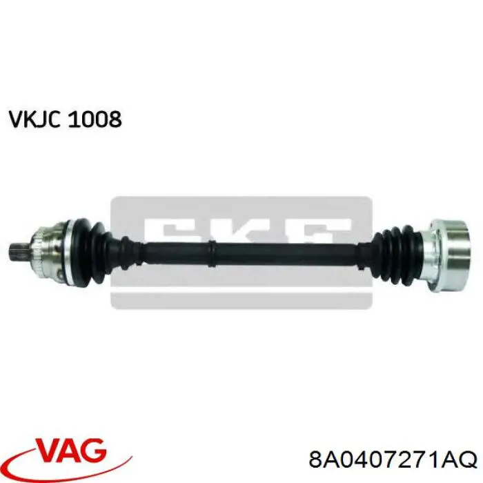 Semieixo (acionador) dianteiro esquerdo VAG 8A0407271AQ preço, a partir de 791,34 USD