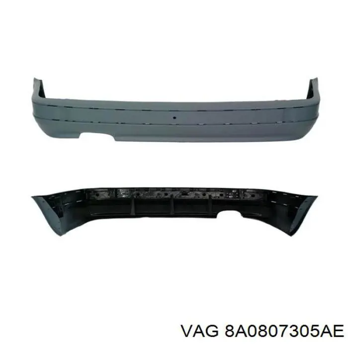 8A0807305AE VAG Pára-choque traseiro