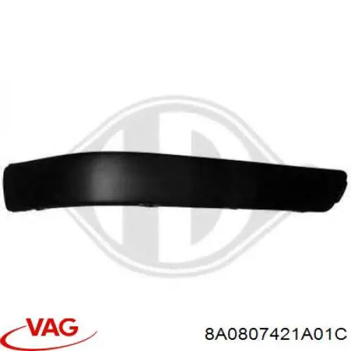 Compre 8A0807421A01C VAG Placa sobreposta do pára-choque traseiro esquerdo