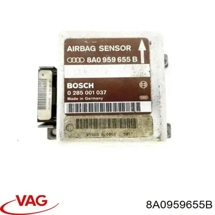 8A0959655B VAG Módulo processador de controlo da bolsa de ar (Centralina eletrônica AIRBAG)