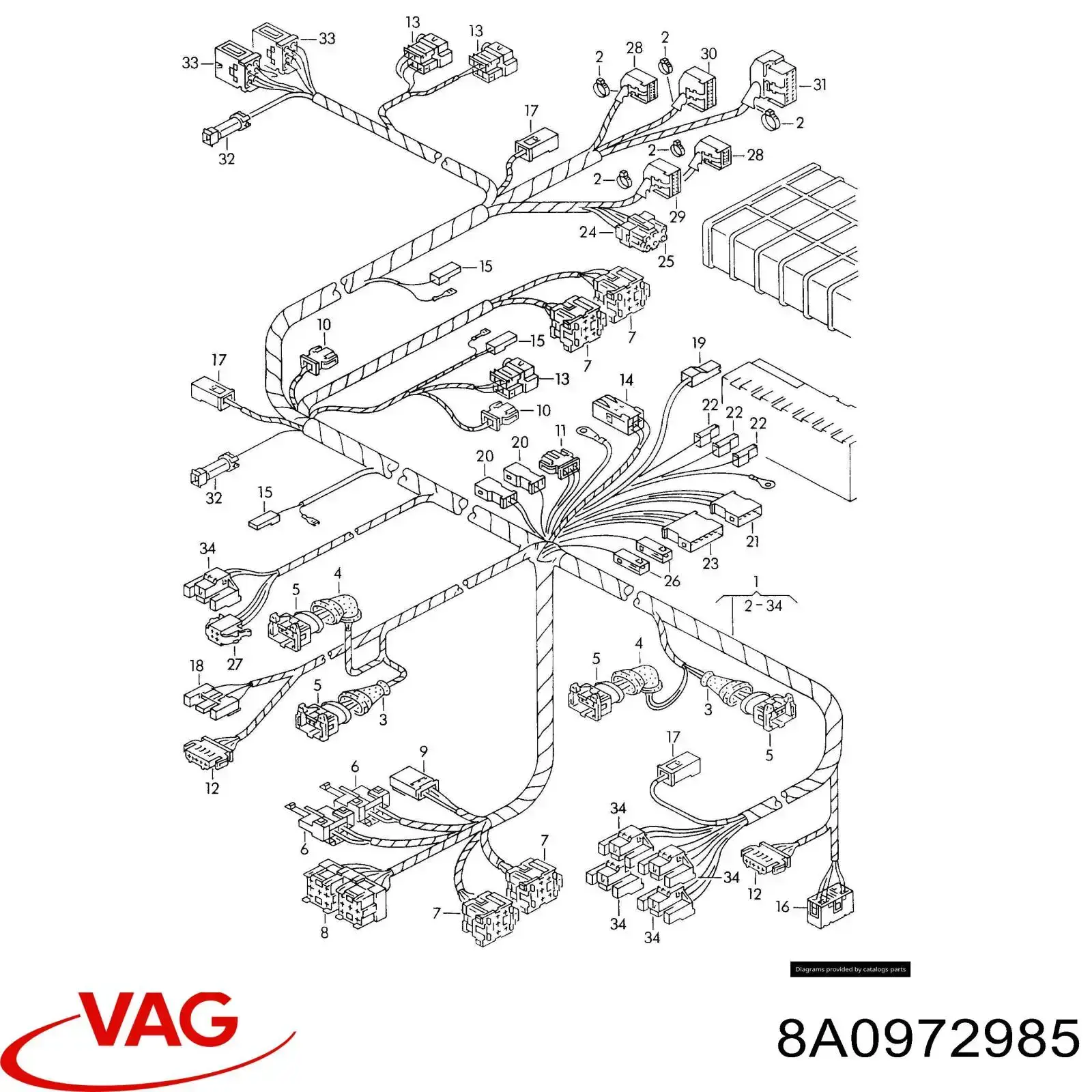  VAG 8A0972985 preço, a partir de 6,43 USD