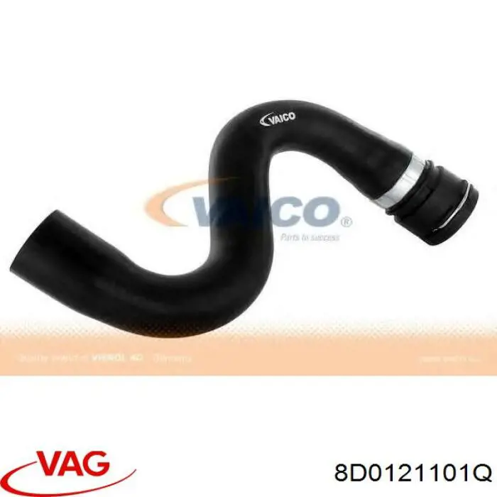 Compre 8D0121101Q VAG Mangueira (cano derivado) do radiador de esfriamento superior