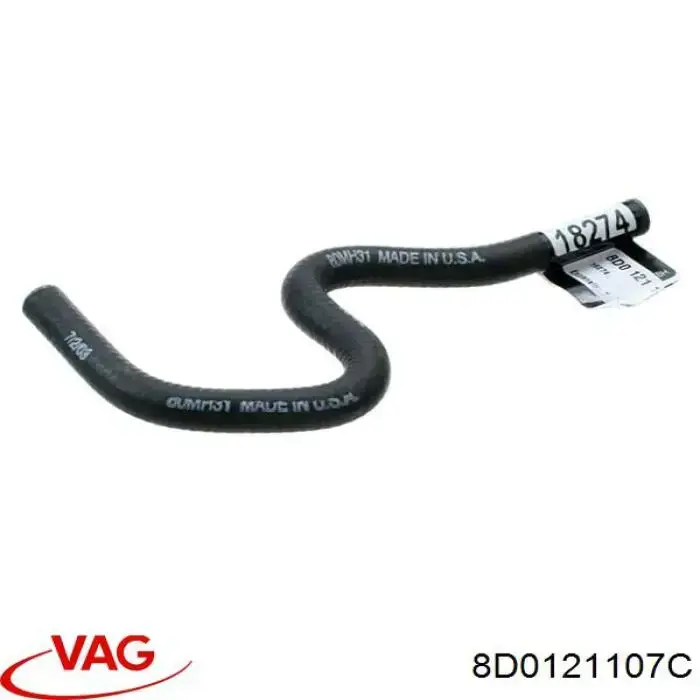 Mangueira superior do tanque de expansão VAG 8D0121107C preço, a partir de 7,33 USD
