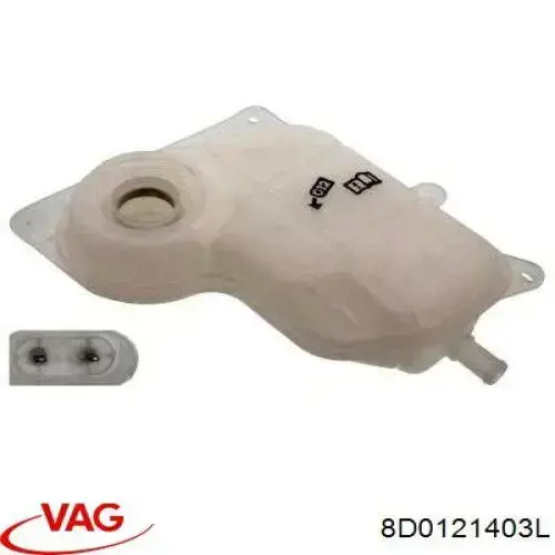 Compre 8D0121403L VAG Tanque de expansão do sistema de esfriamento