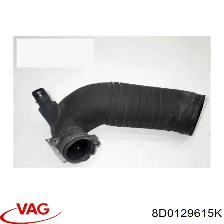 8D0129615K VAG Cano derivado de ar, saída de filtro de ar