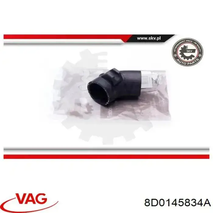 8D0145834A VAG Cano derivado de ar, saída de turbina (supercompressão)