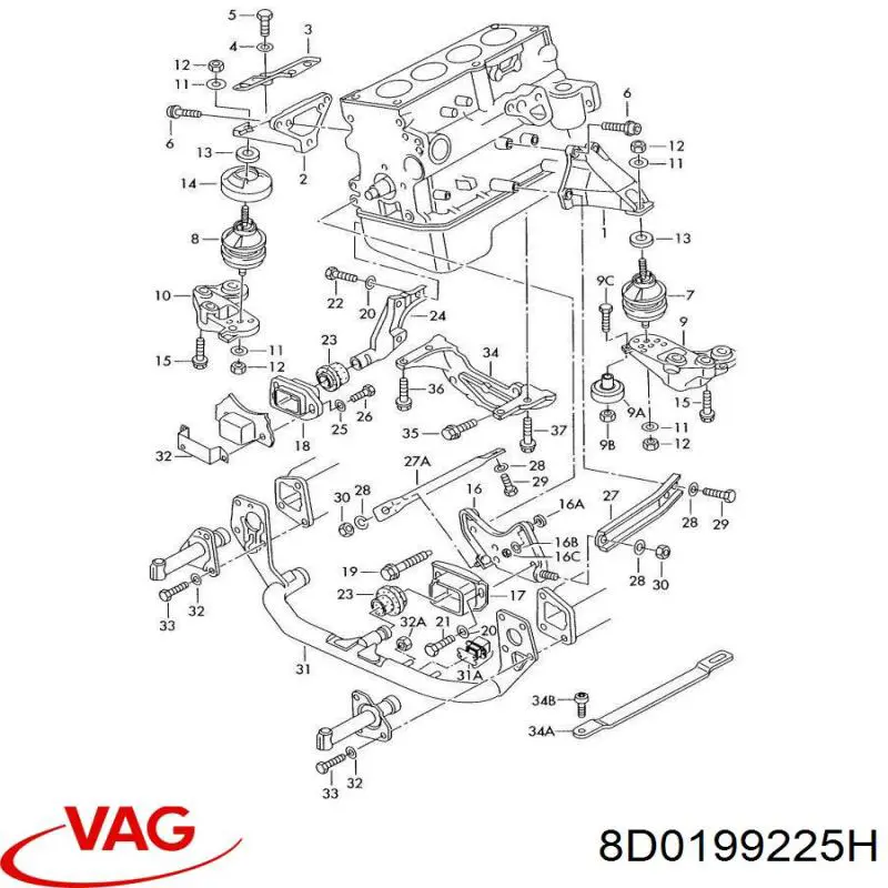  VAG 8D0199225H preço, a partir de 207,89 USD