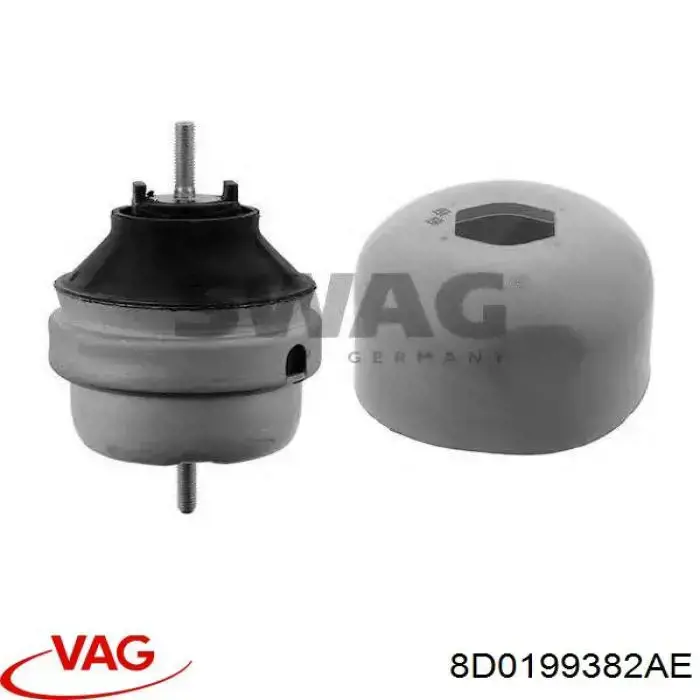 8D0199382AE VAG Coxim (suporte) direito de motor