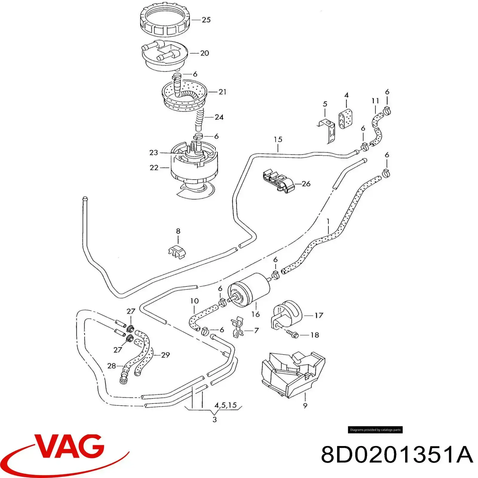  VAG 8D0201351A preço, a partir de 85,93 USD