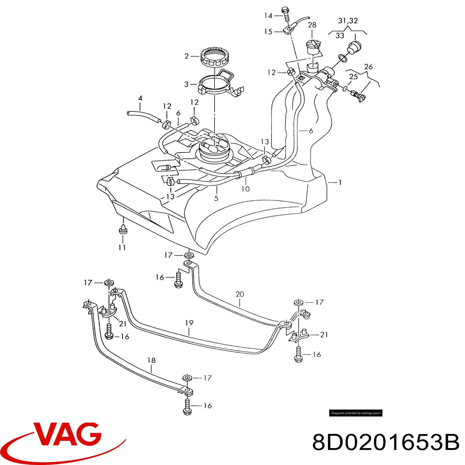  VAG 8D0201653B preço, a partir de 33,13 USD