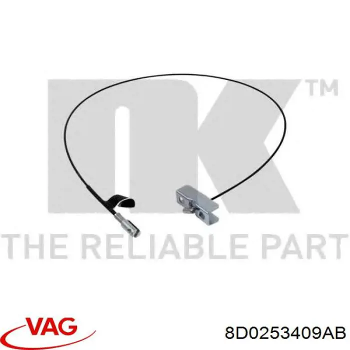 8D0253409AB VAG Silenciador, parte central