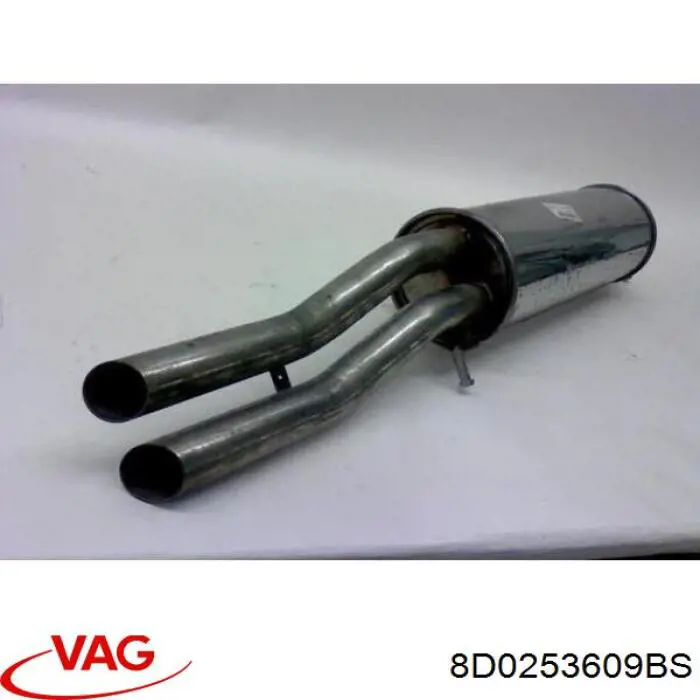 Silenciador, parte traseira VAG 8D0253609BS preço, a partir de 330,54 USD