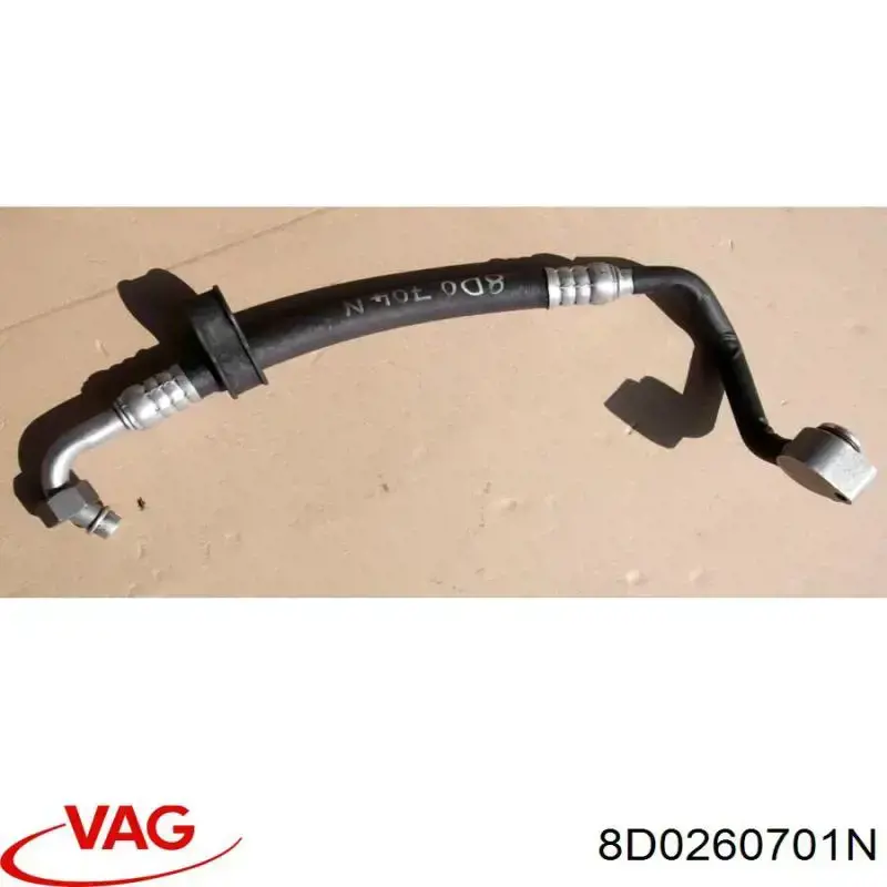 8D0260701N VAG Mangueira de aparelho de ar condicionado, desde o compressor até o radiador