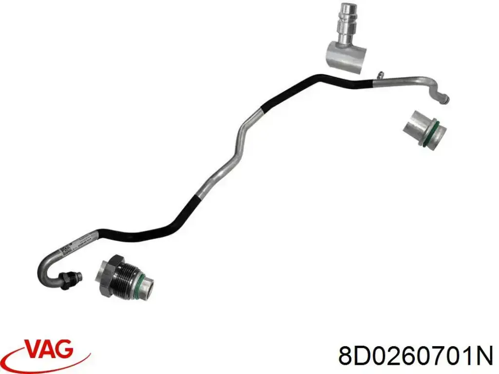 Mangueira de aparelho de ar condicionado, desde o compressor até o radiador VAG 8D0260701N preço, a partir de 52,85 USD