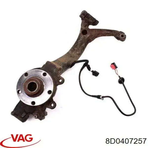 Compre 8D0407257 VAG Pino moente (extremidade do eixo) dianteiro esquerdo